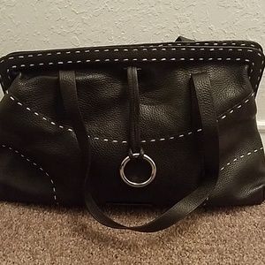 BCBG MAX AZRIA LEATHER SATCHEL